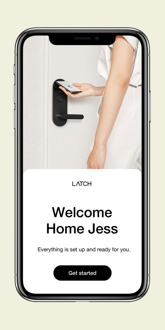 Latch welcome screen
