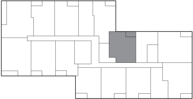 Floor plate for Floors 4–9