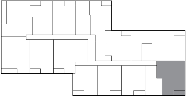 Floor plate for Floors 4–9