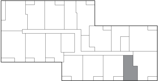 Floor plate for Floors 4–9